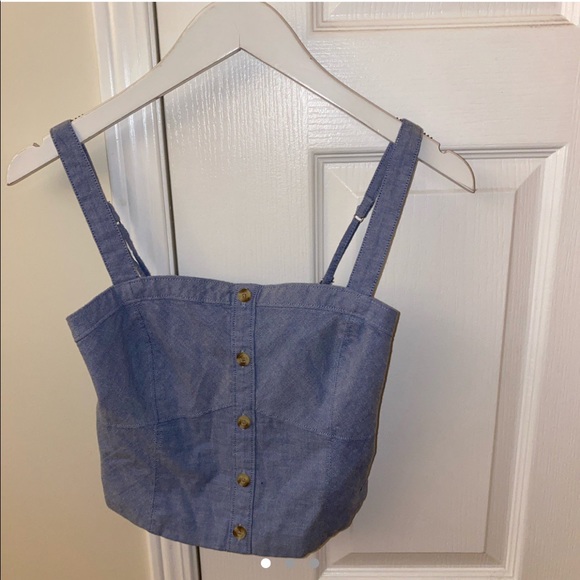 💙💙ABERCROMBIE & FITCH CROPPED TANK TOP💙💙 - Picture 1 of 3